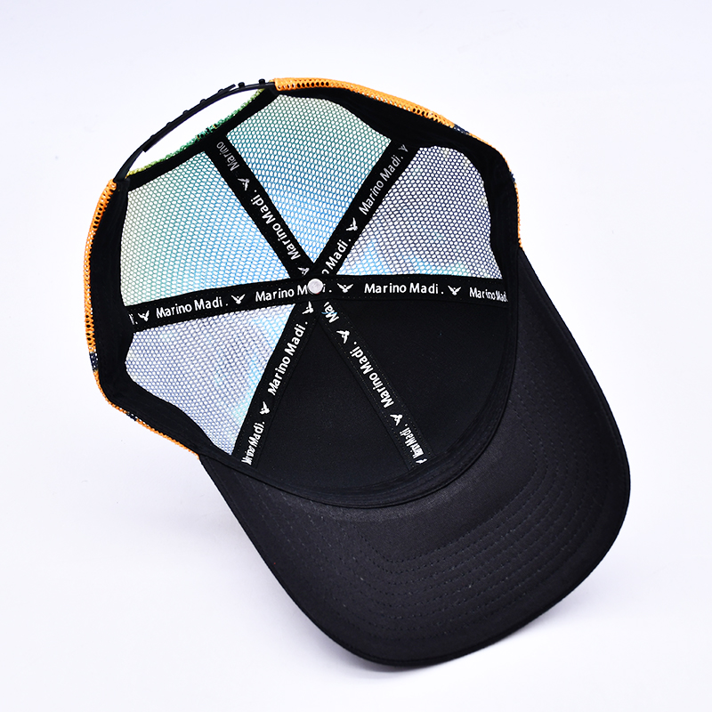 rubber patch trucker hat